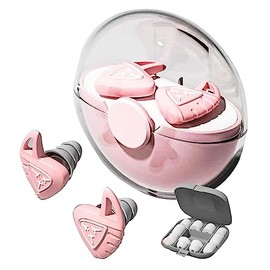13pcs Ear plugs for sleeping, special for students' study dormitories, simulated noise, super sound insulation during sleep (pink)
