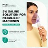 BASE LABORATORIES 3% Saline Solution for Nebulizer Machine | Saline