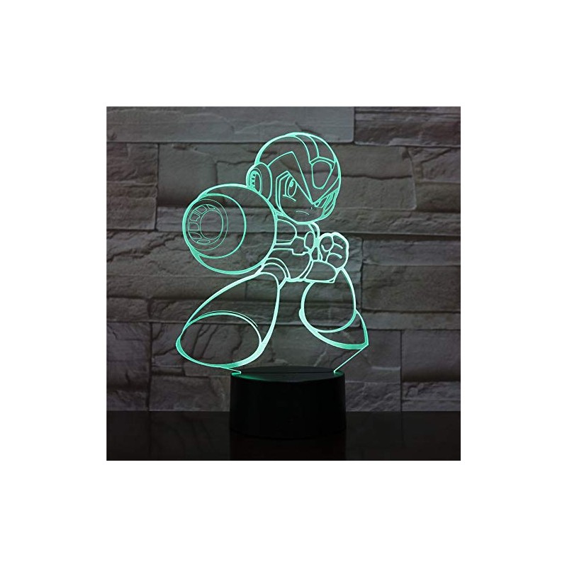 LED Video Lamp Megaman X Color Changing USB Night Light