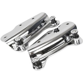 KUAFU Chrome 4 Point Docking Hardware Kit Steel Compatible with 09-13 H-D Touring Models