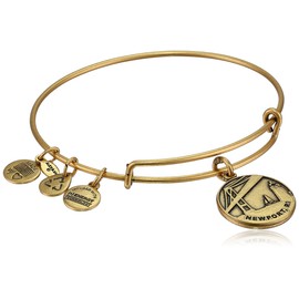 Alex and Ani "Places We Love" Rafaelian Gold-Tone Newport II Expandable Wire Bangle Bracelet, 7.25"