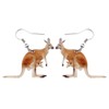 DUOWEI Acrylic Australian Bow-knot Kangaroo Mom Babys Earrings Cute Animals