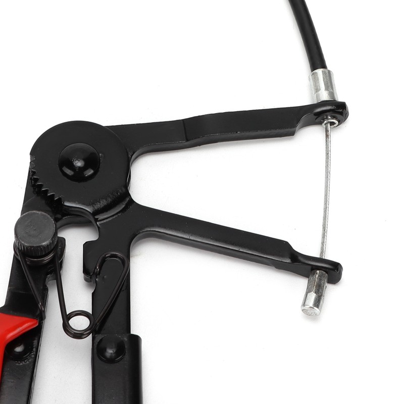 Flexible Wire Hose Clamp Plier Steel RustProof Red Black Automobile