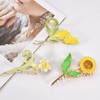 Yonchic 3-Piece Floral Metal Hair Clips, Tulip Orchids Sunflower Hair
