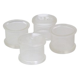 tutsi Rhino Clear Legs Cap Round 31 mm, 1 Pack, 4 Pieces, 50-Pack