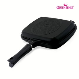 Queensense Noble IH induction double-sided grilled fish pan large 31cm / 퀸센스 노블 IH 인덕션겸용 양면 생선구이 양면팬 대형31cm