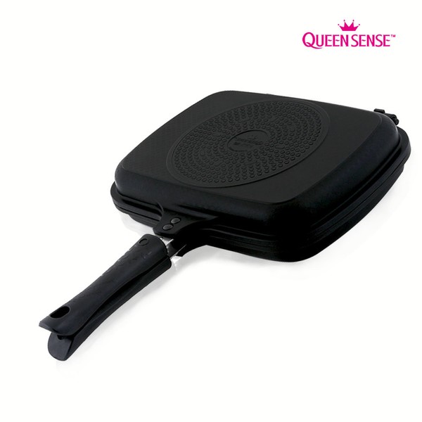 Queensense Noble IH induction double-sided grilled fish pan large 31cm