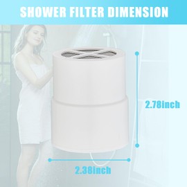 Generic 3 Pack Shower Filter Replacement Compatible with jolie shower head filter, White