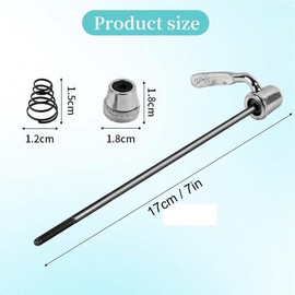 Daryunk Bike Wheel Skewers, Wheel Quick Release Skewer for Turbo Trainer, Bike Parts Front and Rear Quick Release Bolts, for Accessories, Road Bike, Mountain Bike