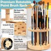 Dlicoda 52 Holes Paint Brush Holder, 360° Rotating Paint Brush