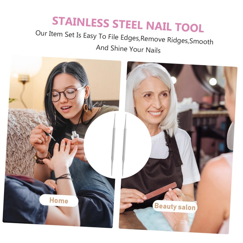 Mikinona 3pcs Professional Nail Cleaning Instrument for Toenails Double-ended Pedicure