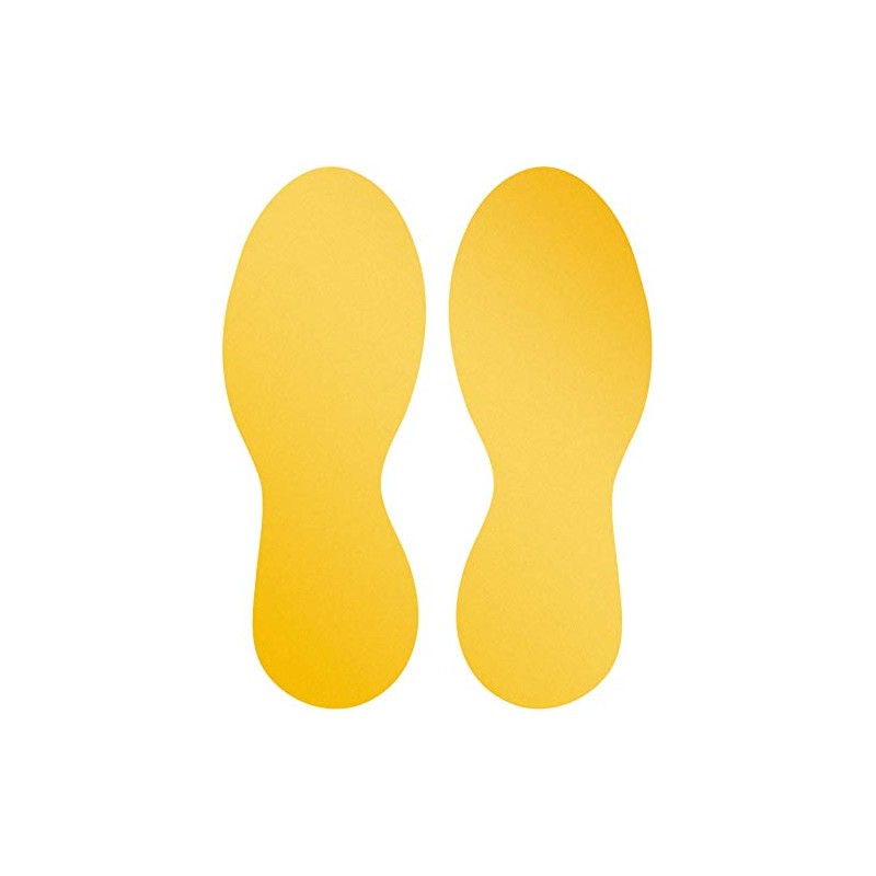Durable Floor Stickers Footprint Removable 90 mm x 0.2 mm