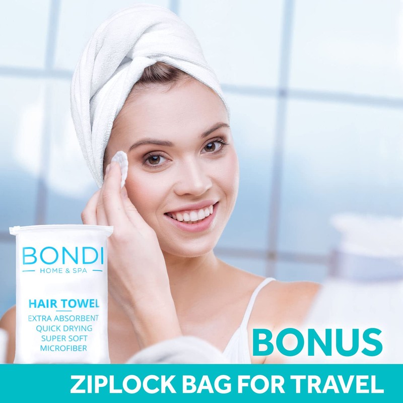 Bondi Microfiber Hair Towel - Anti Frizz Microfiber Towel for