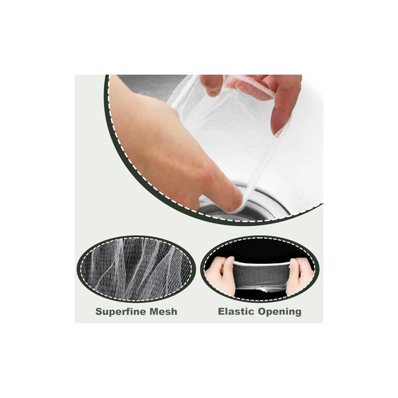 300 PCS Kitchen Sink Strainer Mesh Bag, Small Disposable Mesh