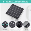 RTOBWEYE 8 Inch Shower Faucet Set, Rainfall Shower System with