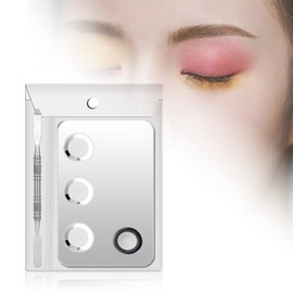 Lil's Bay Stainless Steel Makeup Palette Spatula Set Color Foundation Mixing Plate, 1 Piece, Silver / 릴스베이 스텐 메이크업 팔레트 스파츌라 세트 색조 파운데이션 믹싱판, 1개, 실버