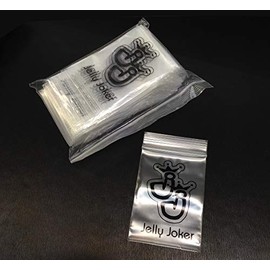 Jelly Joker HQ Zip Bags Various Sizes 40 x 40 mm 40 x 60 mm 50 x 70 mm 60 x 80 mm 70 x 100 mm 70 µm Thick (60 x 80 mm Pack of 100)