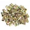 Powlankou 50 Pieces 1/2"-13 Zinc Plated Carbon Steel Rivet Nuts