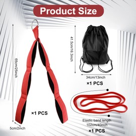 GZjiyu 1 Triceps Rope Cable Attachment, PP Triceps Rope Cable Pull Fitness 65 x 5 cm Cable Pull Fitness Equipment with Carry Bag, Resistance Bands for Muscle Strength Training in the Gym at Home