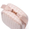 Francfranc Franc Tweed Stand Pouch, Pink