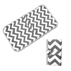 CIXLOGIC CIXLOGIC Portable Diaper Changing Pad Foldable Diaper Pad Waterproof Changing Mat Multifunctional Changing Mat Nappy Changing Mat for Home Travel Outside (Grey)