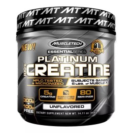 Suplemento en polvo MuscleTech Essential Series Platinum 100% Creatine creatina monohidratada en pote de 400g