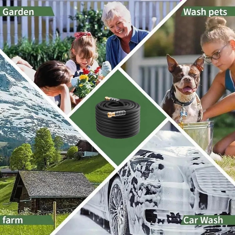Heavy Duty Premium Garden Hose 125ft x 5/8", 300PSI Working,