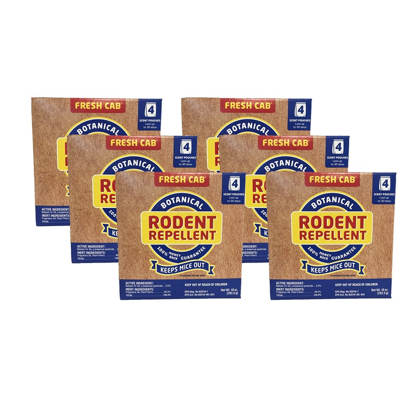 Fresh Cab Rodent Repellent, 6 Pack
