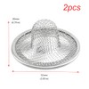 Antrader Kitchen Sink Strainer, 2Pcs Stainless Steel 2-Inch Diameter Mesh