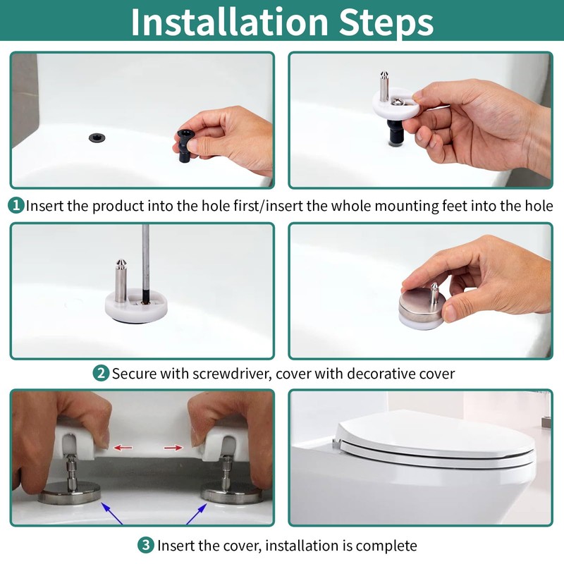 Toilet Seat Fixed Screw Toilet Seats 24 Pieces