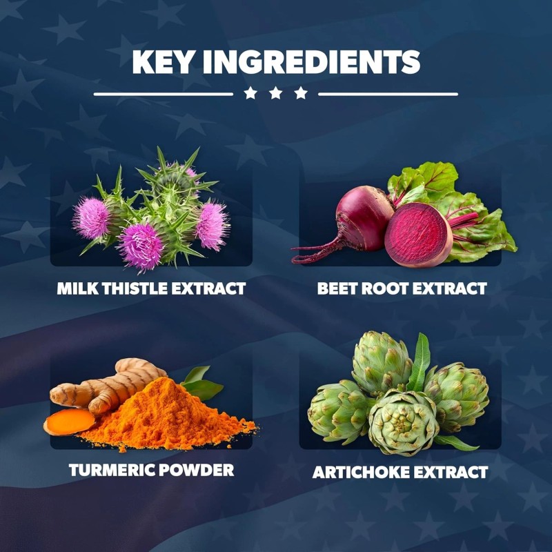 American Vitality Liver Nurture Liver Supplement Formula with Milk Thistle,