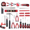 Apollo Tools 71 Piece Complete Household Tool Set with Clamp,