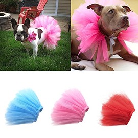 Pink Pet Puppy Small Dog Lace Skirt Princess Tutu Dress Clothes Apparel Pet Costumes Dog Dresses Pet Apparel and Accessories