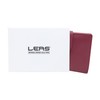 Wallet with outside lock LEAS, Genuine Leather, red - ''LEAS