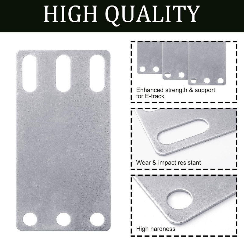 Hicarer 12 Pcs E Track Accessories Back Plate Set E