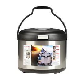 Tayama Stainless Steel Thermal Cooker,Black,5 Qt.