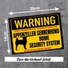 Appenzeller Mountain Dog Sign Warning Security System Door Sign Dog