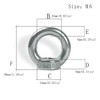12PCS Ring Lifting Eye Nuts Femal Threaded Nut Fastener 304