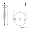 parlat LC-SS-115 Ground Spike 18.3 x 4.5 x 4.5 cm