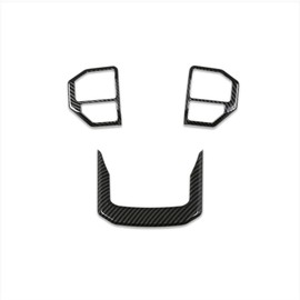 RUIQ Toyota Land Cruiser 250 Series Exclusive Interior, Steering Garnish, Handle, Frame, Interior, Specifically Designed for Toyota Land Cruiser 250 (Carbon Fiber Black Specifications)