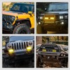 Nilight 6.5 Inch LED Light Bar Cover 2 PCS Amber