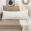 JoraLion 20x54 inch Neutral Boucle Body Pillow Cover, Cream White