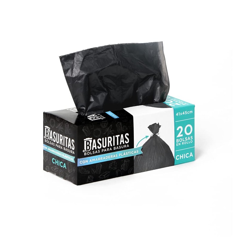 Basuritas | 200 Bolsas de Basura Chicas de 41 x