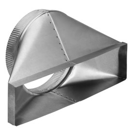 4-1/2 In. X 18-1/2 In. to 10 In. round Galvanized Steel Thin Wall Duct Transitio
