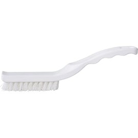 SPARTA Detail Brush Grout Brush, Crevice Brush with Hanging Hole for Bathroom, Kitchens, Countertop, Plastic, 9 Inches, White