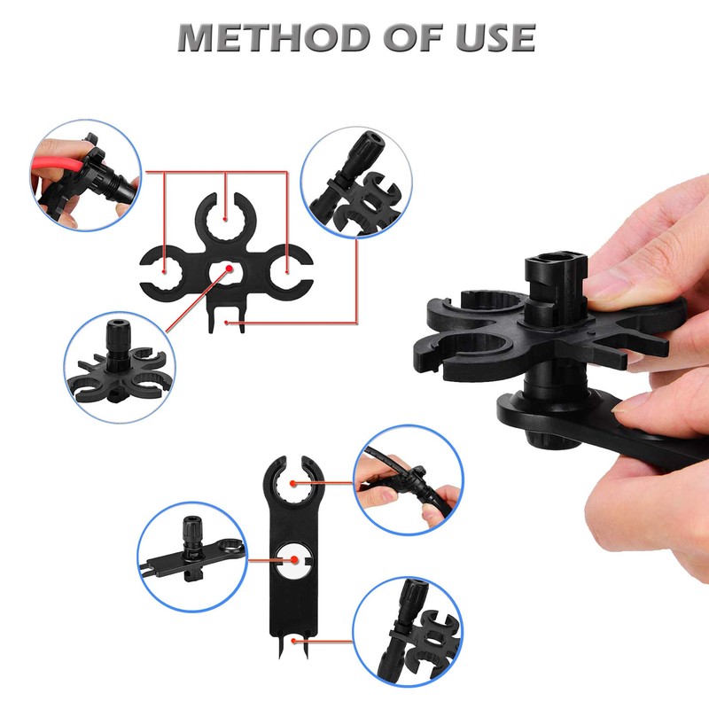 TRAMILY Solar Crimping Tool Kit for Cable Connectors for 2.5/4.0/6.0