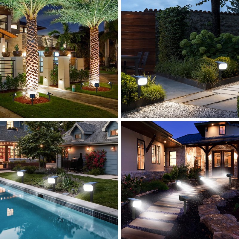 nipify Solar Spot Lights Outdoor Motion Sensor with 3 Modes,
