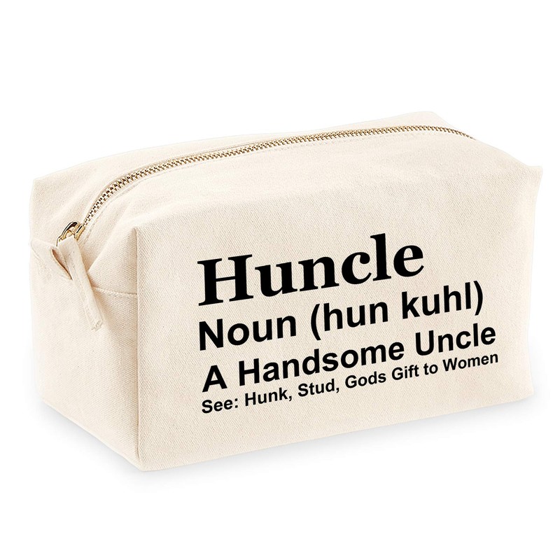 Mens Huncle Definition Wash Bag - Funny Uncle Birthday Gift