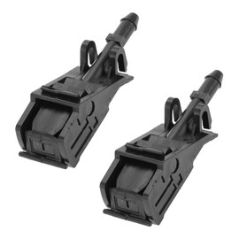 VekAuto 2 Pcs Windshield Washer Nozzle Compatible for VW Bora 1999-2005, ABS Black Front Windshield Spray Nozzles Wiper Spray Washer Jet No.56D955751