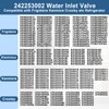 242253002 Refrigerator Water Inlet Valve Compatible With Frigidaire Electrolux Kenmore